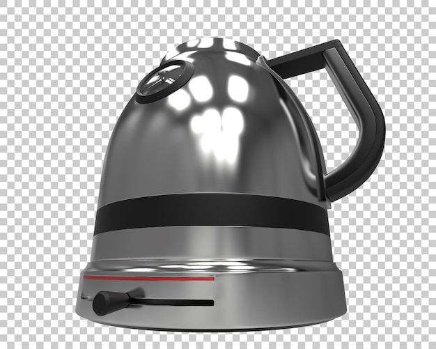 Czajnik na przezroczystym tle ilustracja renderowania 3D