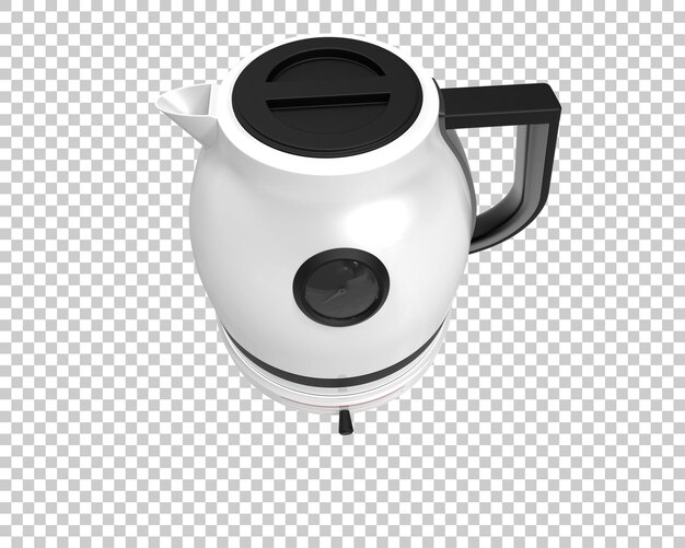 Czajnik na przezroczystym tle ilustracja renderowania 3D