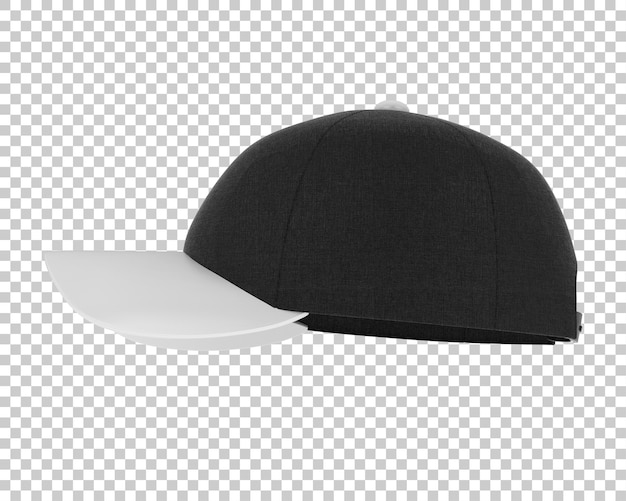 PSD czapka baseballowa na przezroczystym tle ilustracja renderowania 3d