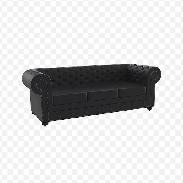 Czarna sofa