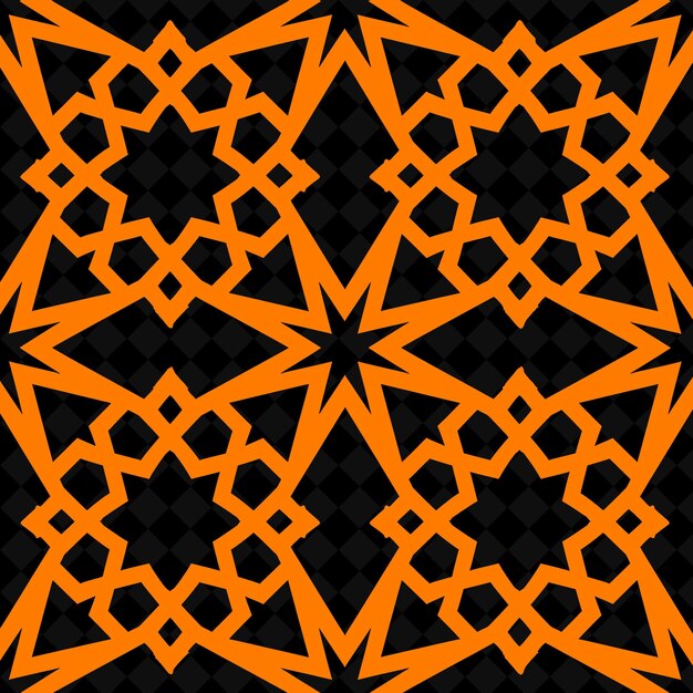 PSD czarne i pomarańczowe tło z wzorem, na którym jest liczba 3