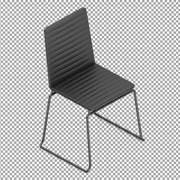 Czarne Izometryczne Krzesło