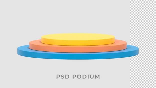 Czarne luksusowe 3d renderowane podium schodów