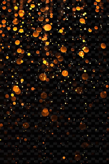 PSD czarne tło z pomarańczowymi i żółtymi światłami