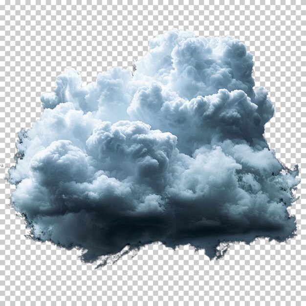 PSD czarno-biała plujowa chmura png izolowana na przezroczystym tle