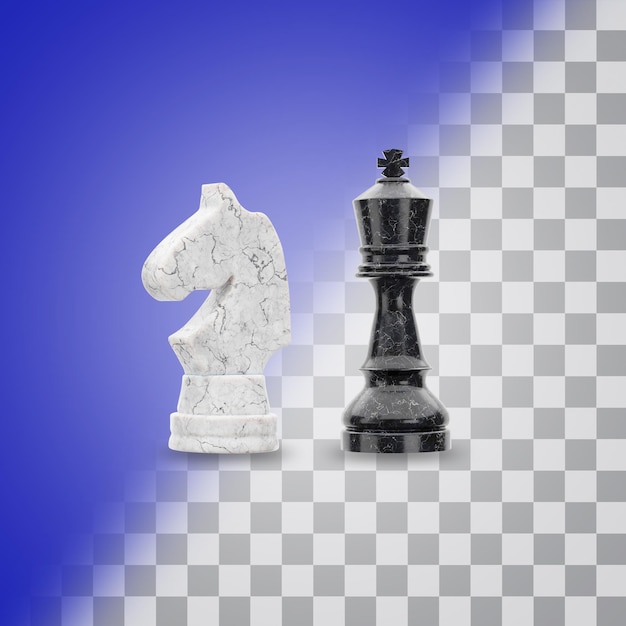 PSD czarno-biała szachownica leży obok białej.