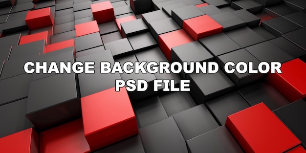 PSD czarno-czerwone tło z czerwonymi kwadratami