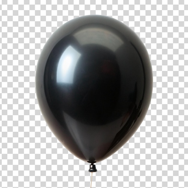 PSD czarny balon izolowany na przezroczystym tle