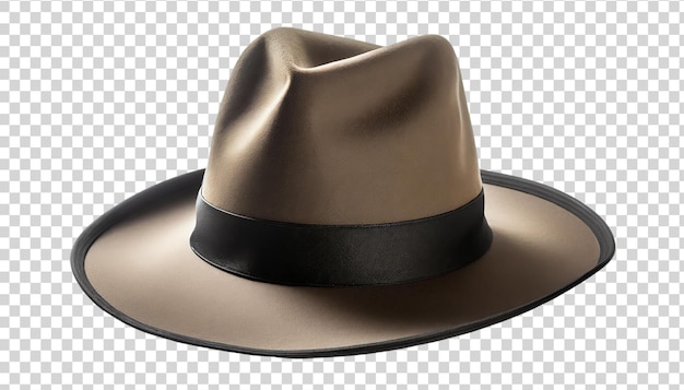 PSD czarny kapelusz izolowany na przezroczystym tle