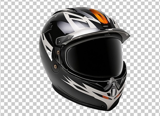 Czarny kask motocyklowy Model 3D