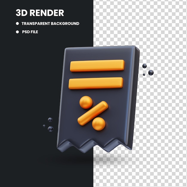 Czarny Piątek Papier Ze Zniżkami 3d Ilustracja Renderowania 3d