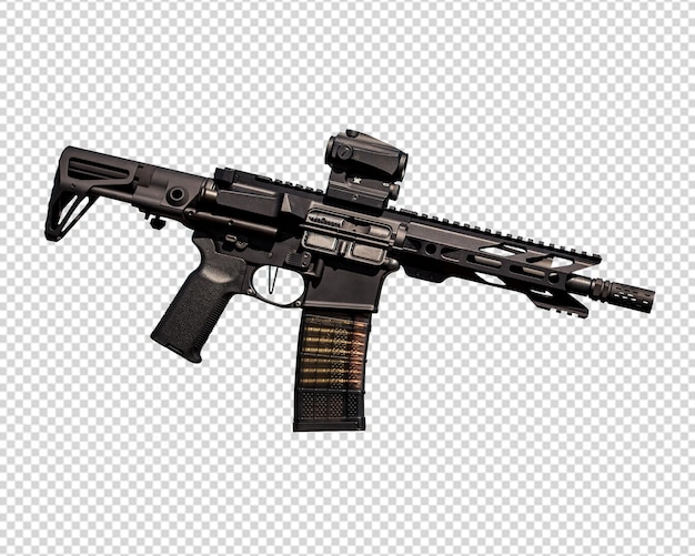 Czarny pistolet wielonabojowy PNG