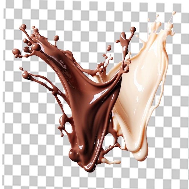 czekoladowa png mleko splash