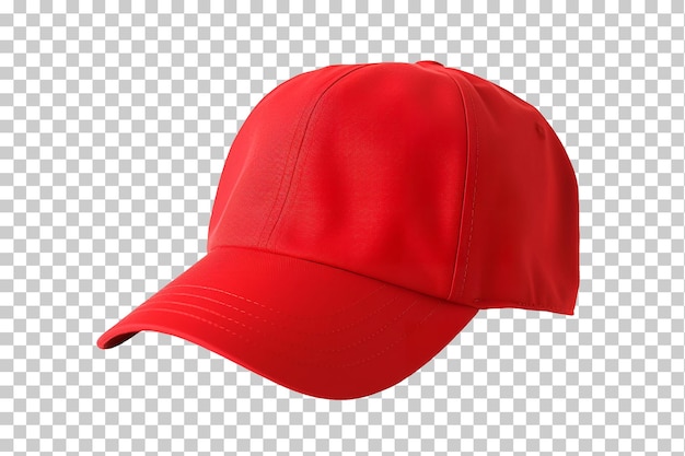 PSD czerwona czapka z daszkiem na przezroczystym tle png psd