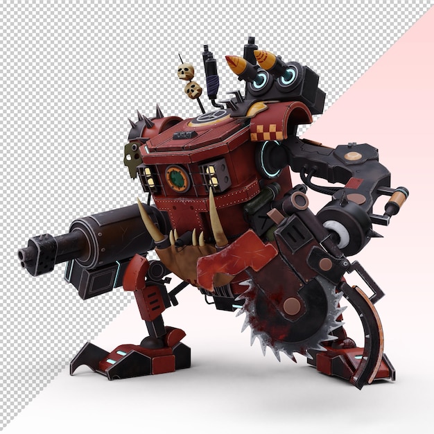 czerwony robot wojenny