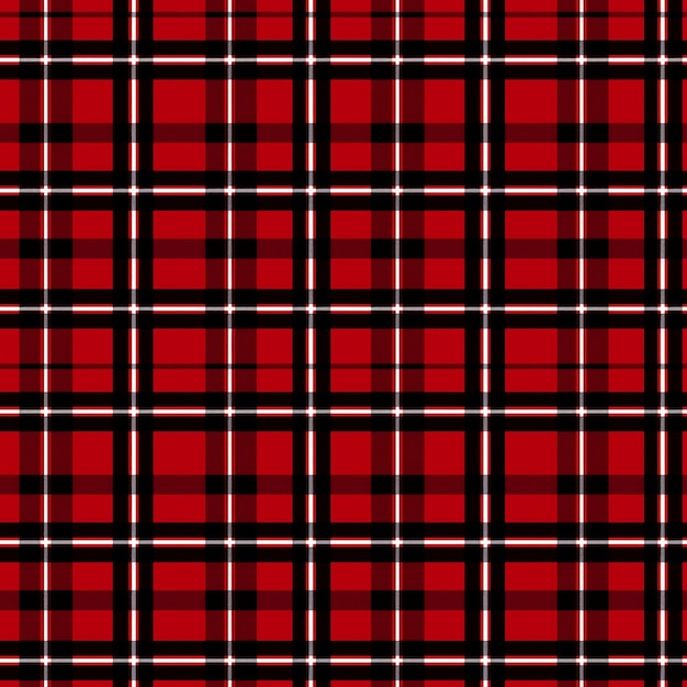 Czerwony tartan w kratę wzór