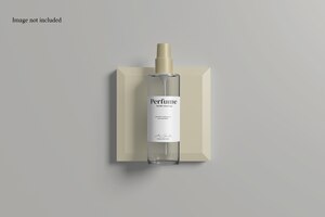 Czysta makieta butelki perfum do zaprezentowania swojego projektu klientom