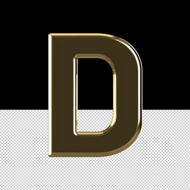 D Letter text effect oil