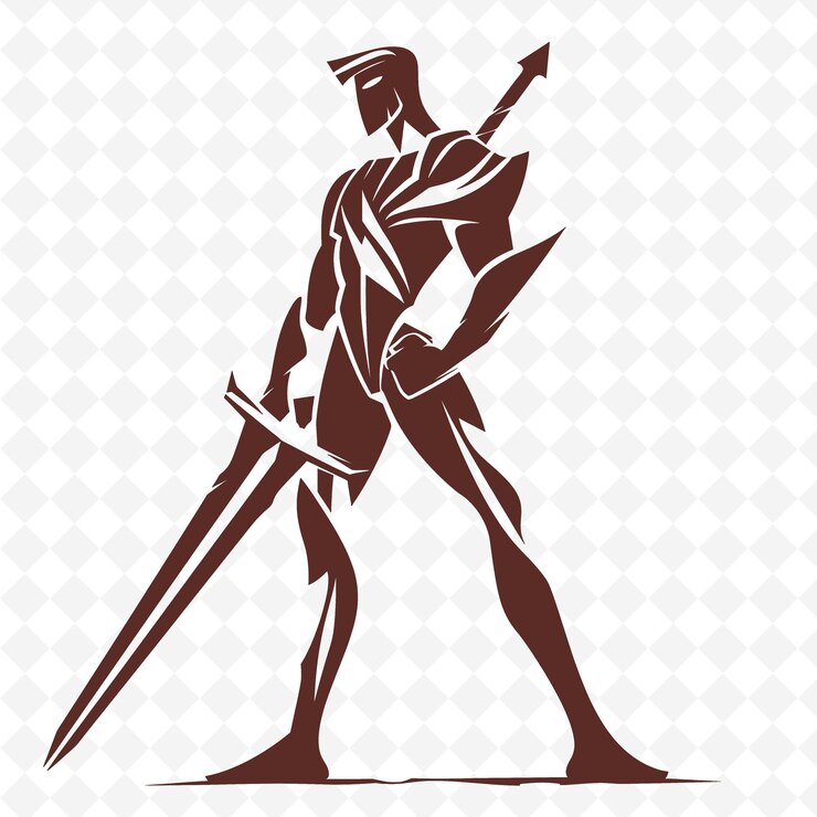 PSD d1 full body image of candidate with a decisive stance icon ima isolated iconic abstract designs