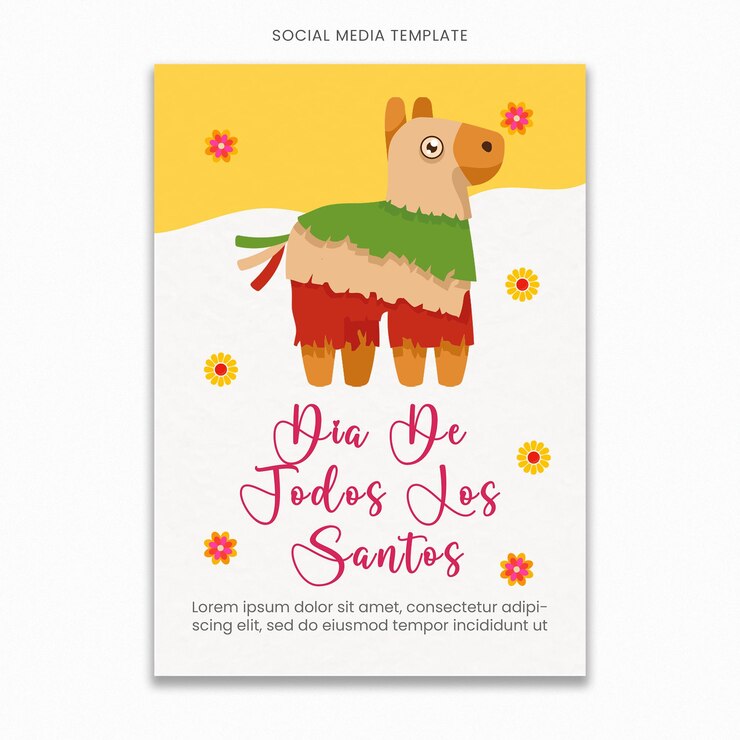 Da de todos los santos Social Media Template for Instagram Post Feed