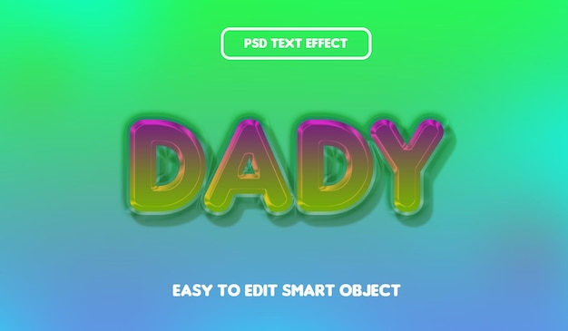 Dady text style effect