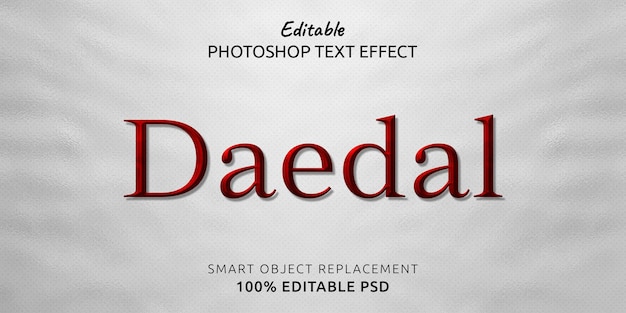 Daedalowy efekt tekstowy Photoshopa