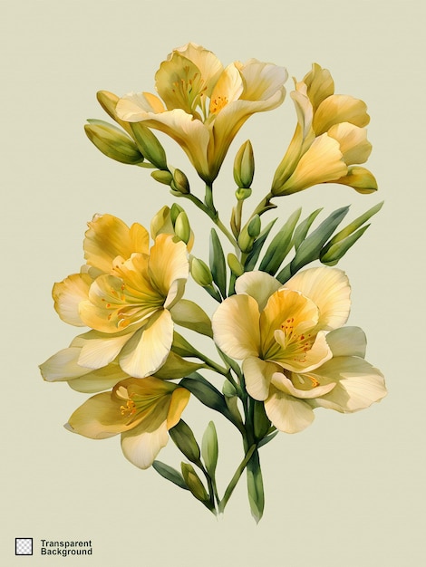 Daffodil watercolor illustration