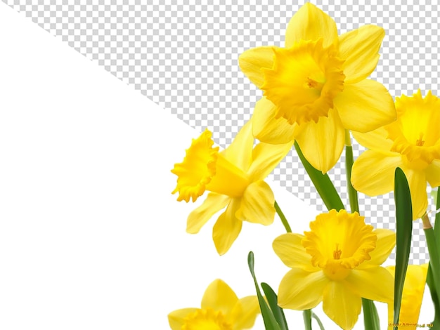 Premium PSD | Daffodils flower png