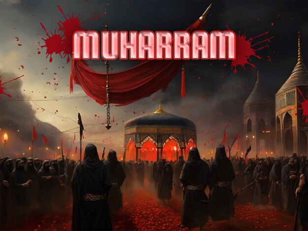 PSD dag van ashura muharram social media design psd