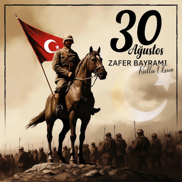 Dag van de onafhankelijkheid van Turkije 30 augustus Dag van de overwinning van Turkije 30 augustus Turkiye zafer bayrami