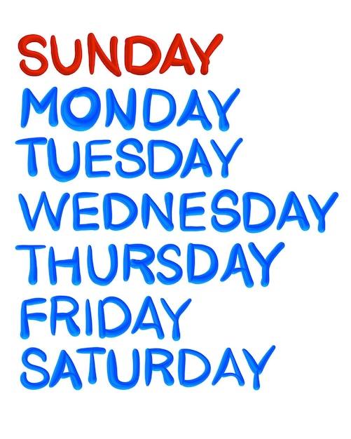 Dagen van de week