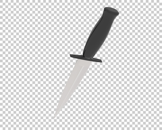 PSD dagger isolato sullo sfondo illustrazione di rendering 3d