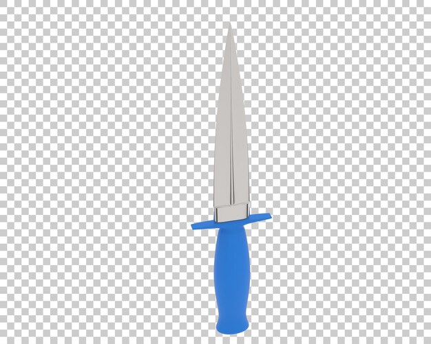 Dagger isolated on background 3d rendering illustration