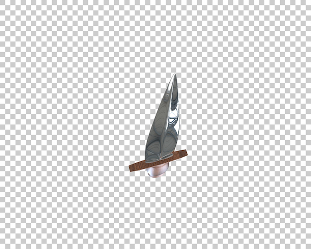 PSD dagger isolated on background 3d rendering illustration