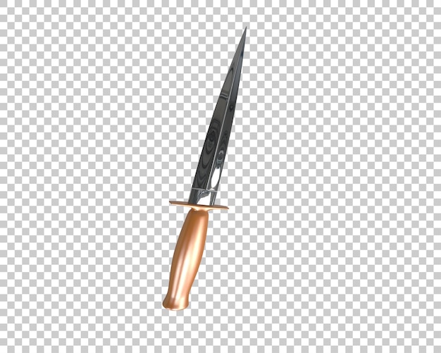 dagger isolated on background 3d rendering illustration