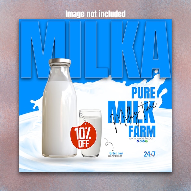 dairy farm cow milk sale social media post