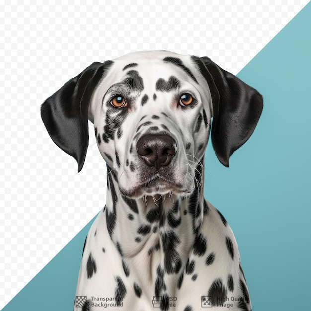 PSD dalmatian dog against transparent background