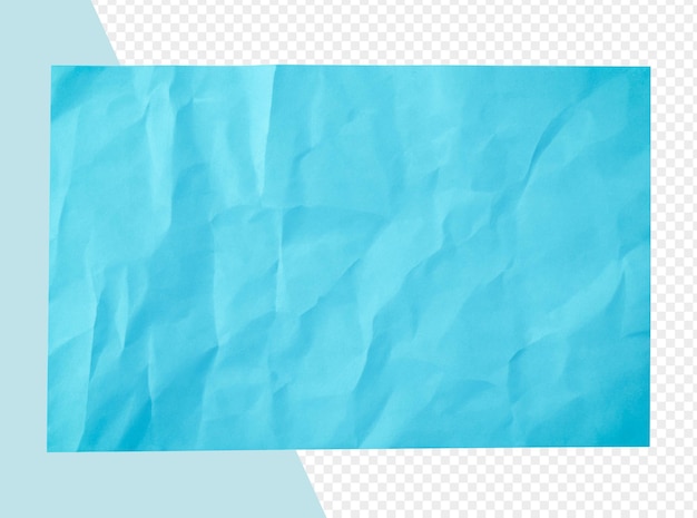 PSD damaged blue paper isolated