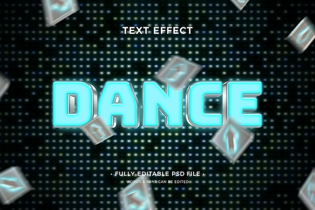PSD dance text effect