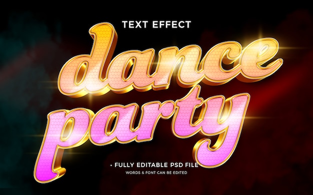 PSD dance text effect