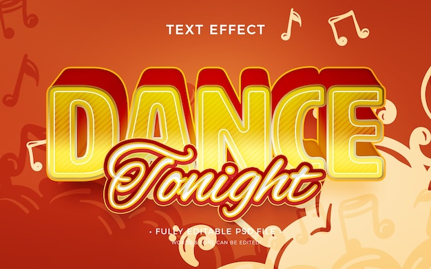 PSD dance text effect