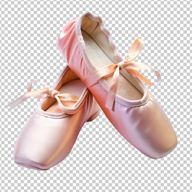 PSD dancer39s ballet shoes on transparent background