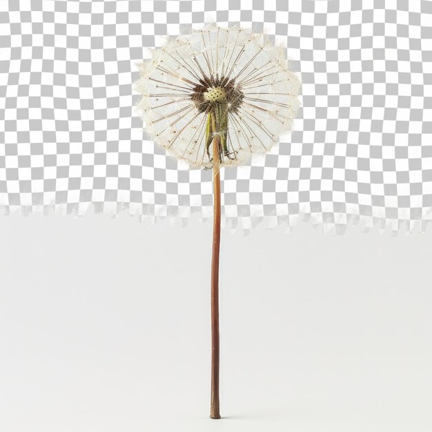 PSD a dandelion with a flower in the middle of it