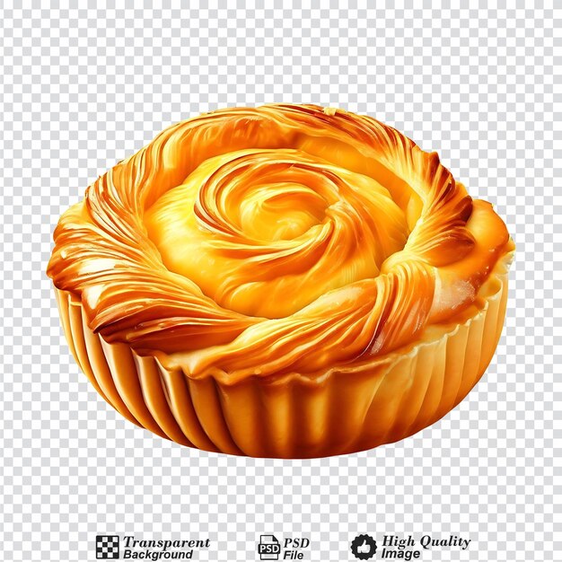 PSD danish pastry isolated on transparent background