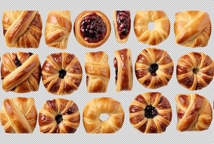 PSD danish pastry perfect for breakfast delight