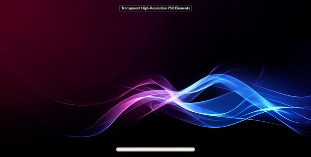 PSD dark abstract background with a glowing abstract waves