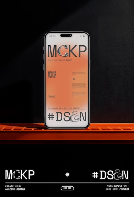dark aesthetic phone  mockup