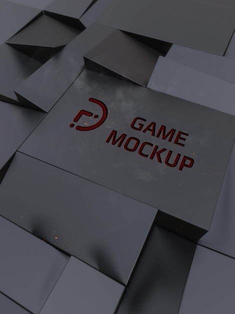 PSD dark background with game logo