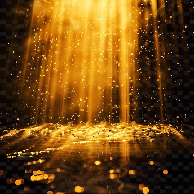 A dark background with a gold sparkles and a black background with sparkles