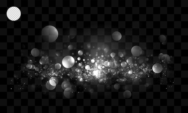暗い背景にライトと星。